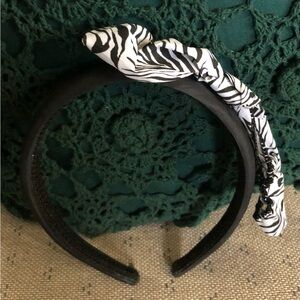 Handcrafted Zebra Headband